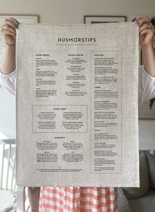 Kitchen towel - Husmorstips in Swedish