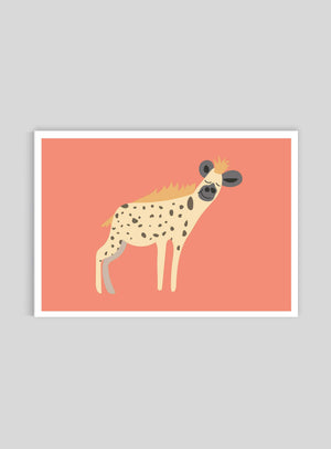 Hyena - Mini print A5 - Kunskapstavlan