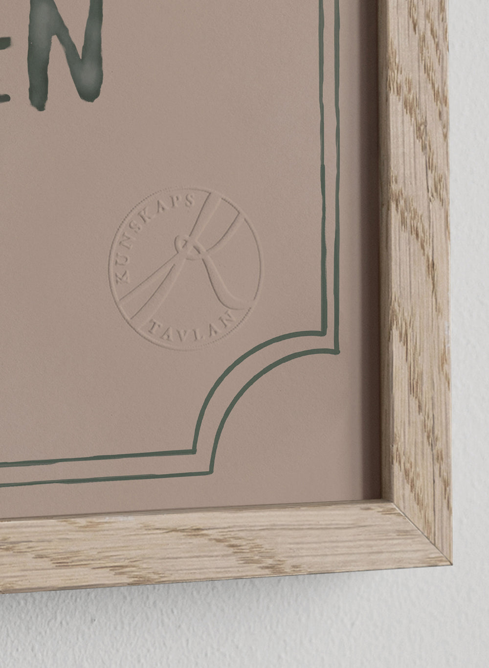 Classic Oak Frame Dusty Rose