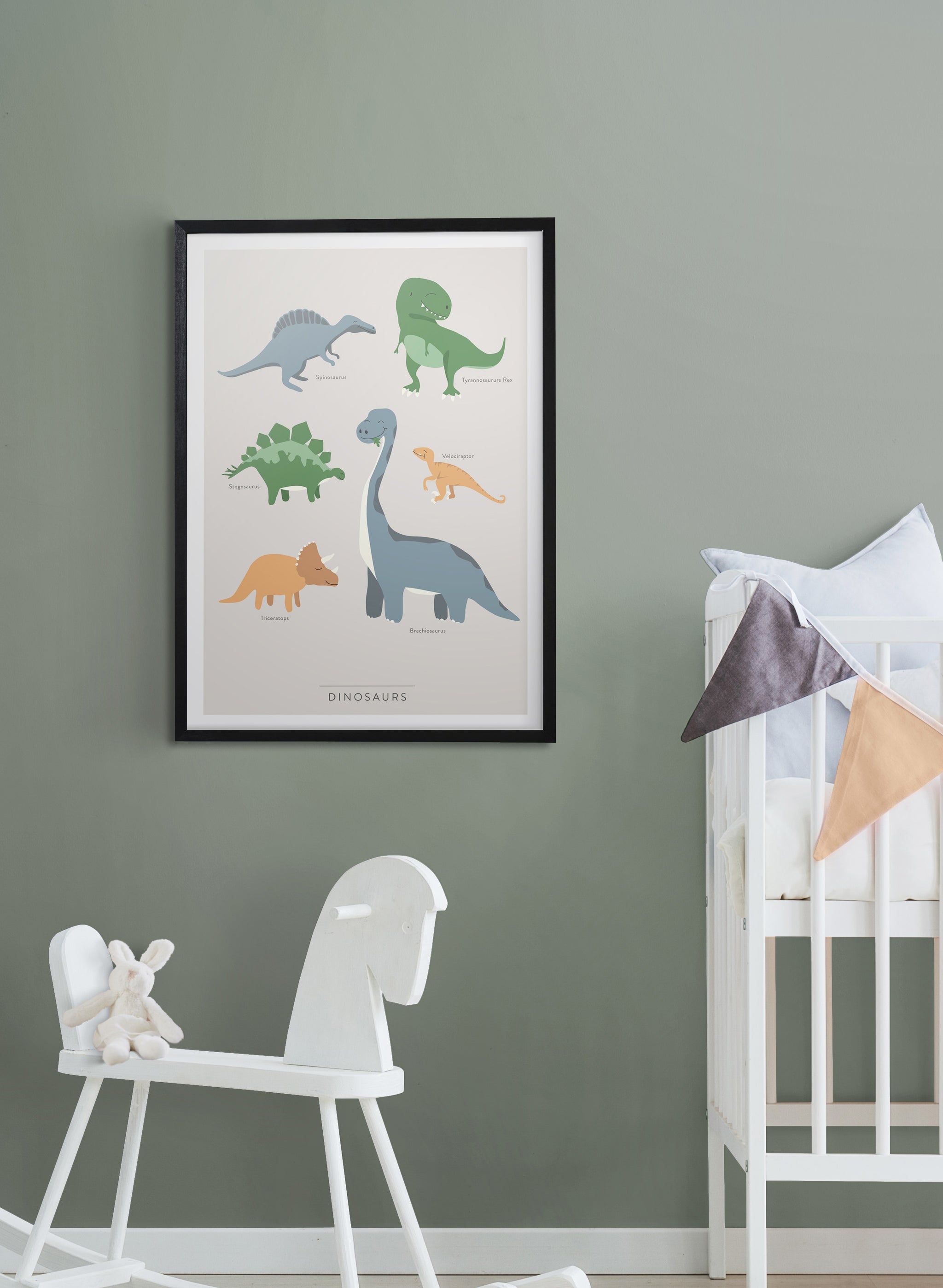 Kunskapstavlan® Dinosaur Poster - Playful & Educational Wall Art for ...