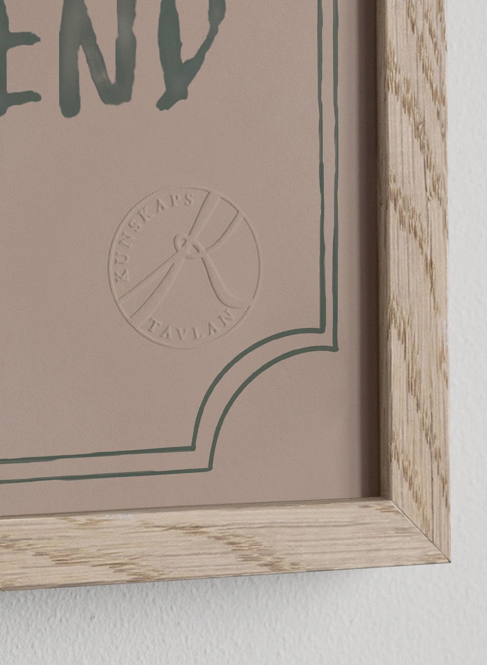 Classic Oak Frame Dusty Rose