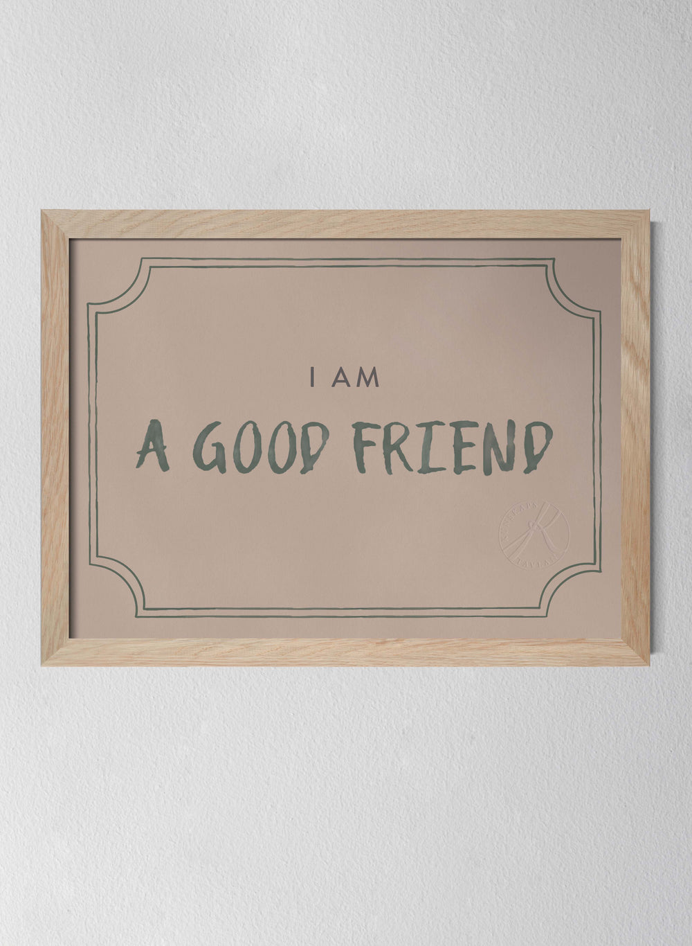 Classic Oak Frame Dusty Rose