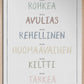 Olen, Dusty Pastel - I am in Finnish