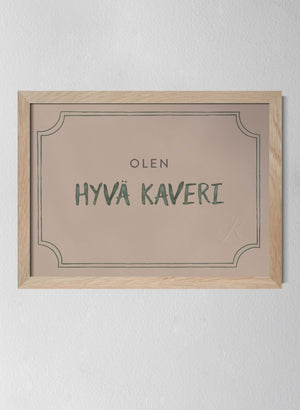 Classic Oak Frame Dusty Rose