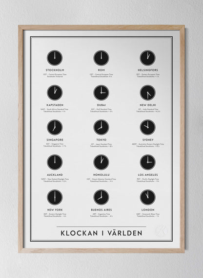 Klockan i världen - The Timezones of the World in Swedish