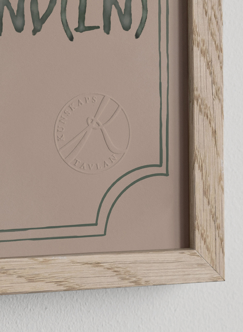 Classic Oak Frame Dusty Rose