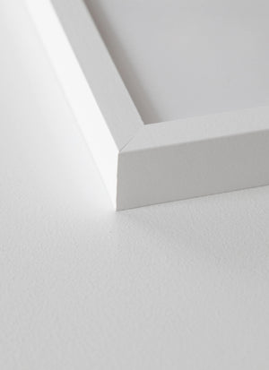 White wood frame