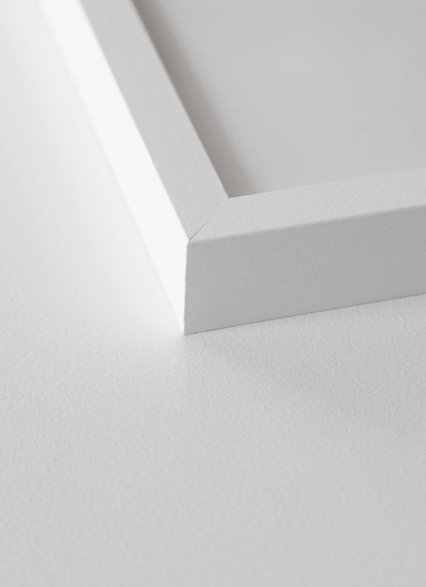 White wood frame