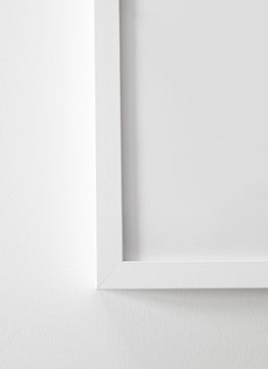 White wood frame