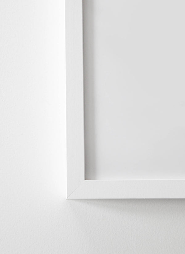 White wood frame