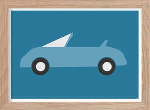 Bil - Mini print A5 - Kunskapstavlan
