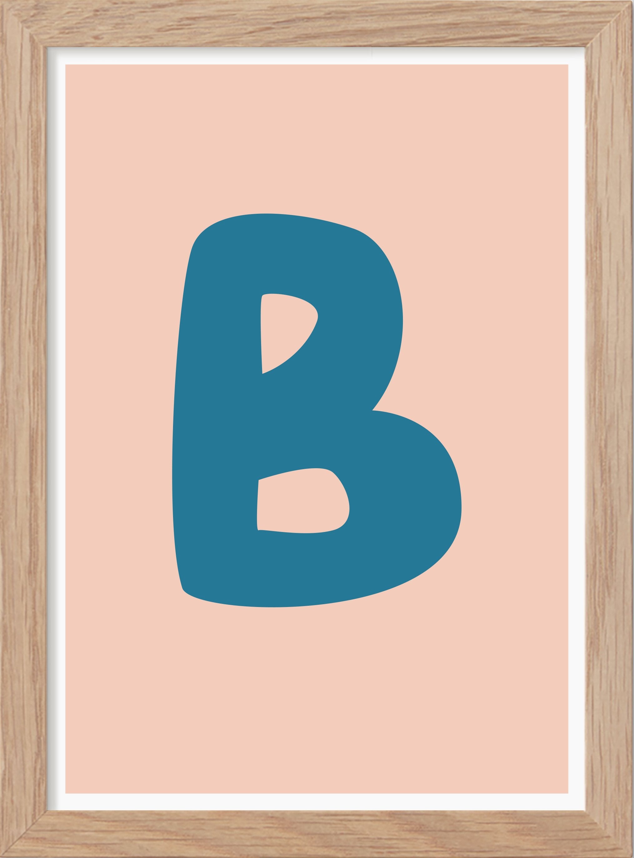 Letter B Art Print - Nursery Wall Art – Kunskapstavlan®