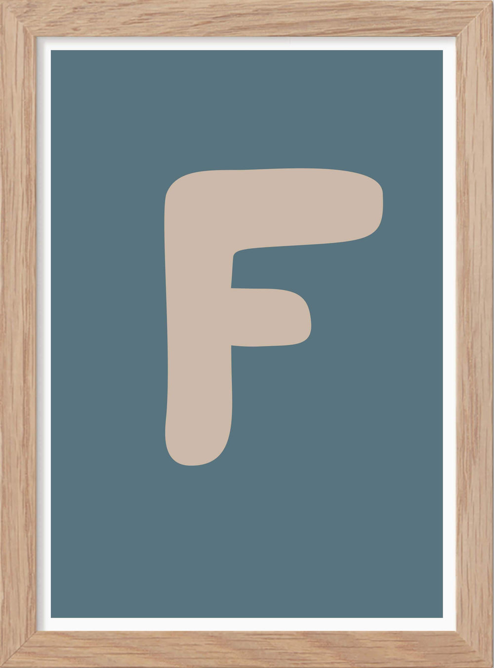 Bokstaven F - Mini print A5 - Kunskapstavlan