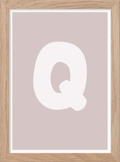 Bokstaven Q - Mini print A5 - Kunskapstavlan