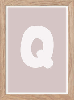 Bokstaven Q - Mini print A5 - Kunskapstavlan