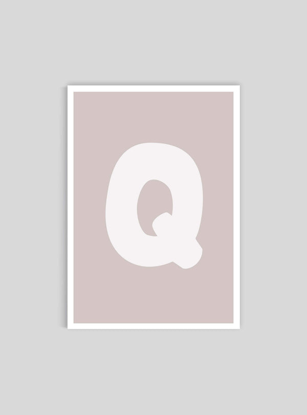 Bokstaven Q - Mini print A5 - Kunskapstavlan