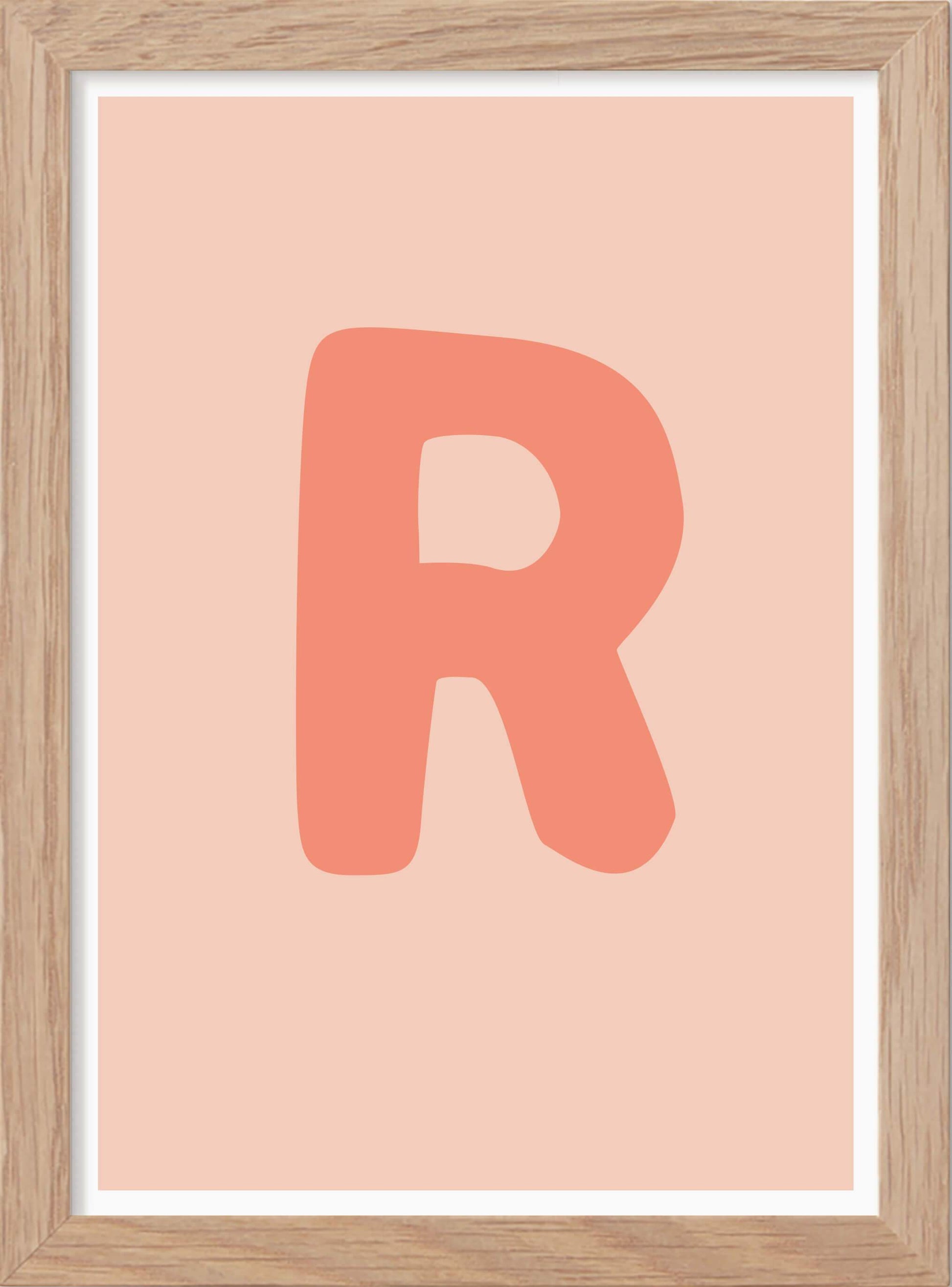 Bokstaven R - Mini print A5 - Kunskapstavlan