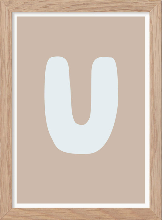 Bokstaven U - Mini print A5 - Kunskapstavlan