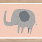 Elefant - Mini print A5 - Kunskapstavlan