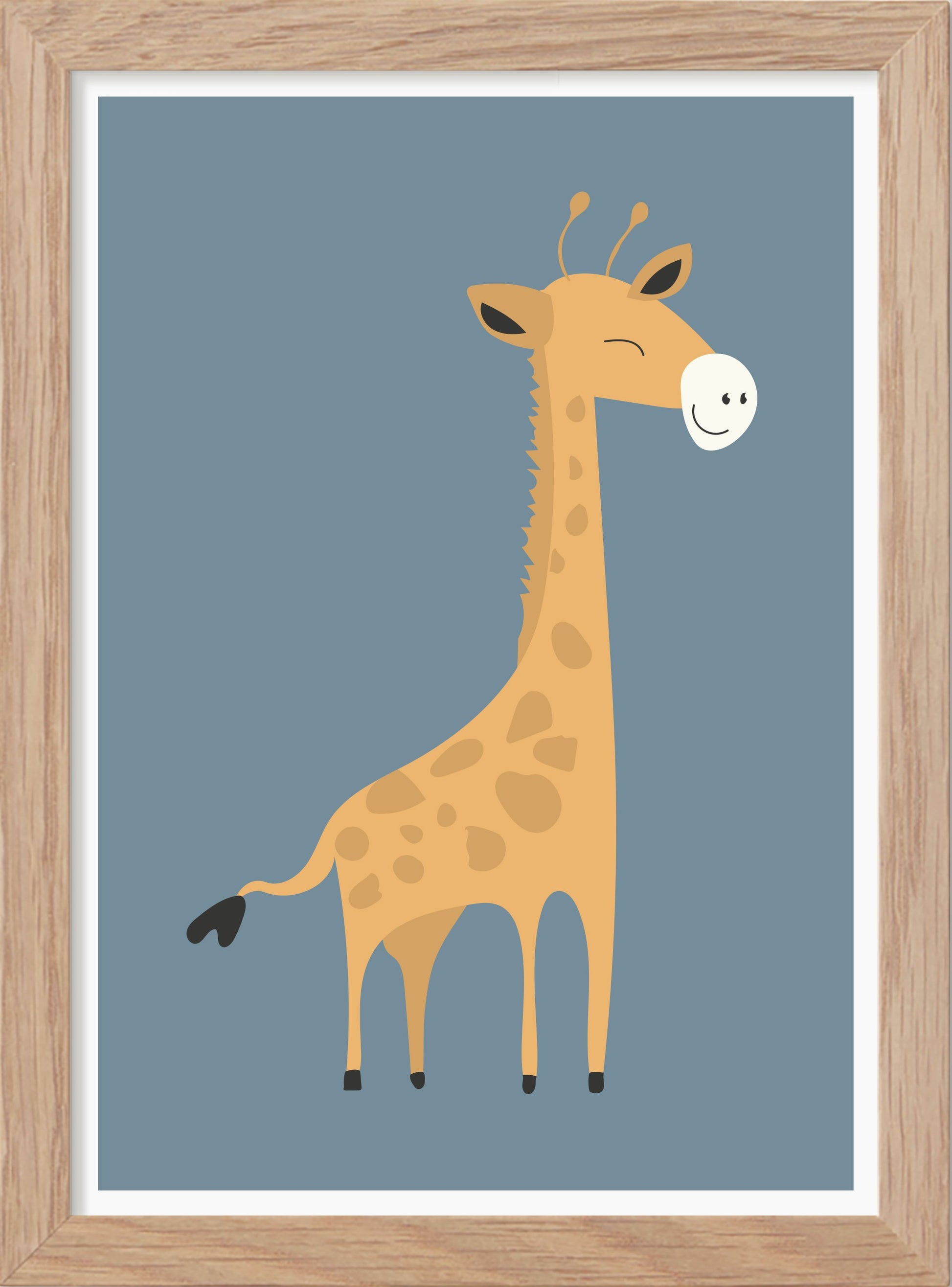 Giraff - Mini print A5 - Kunskapstavlan