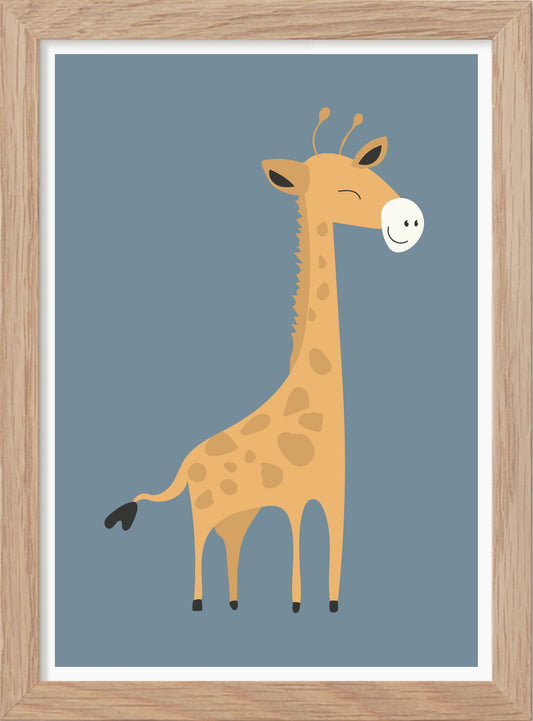Giraff - Mini print A5 - Kunskapstavlan