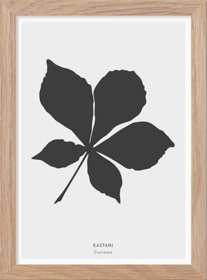 Kastanjelöv - Mini print A5 - Kunskapstavlan