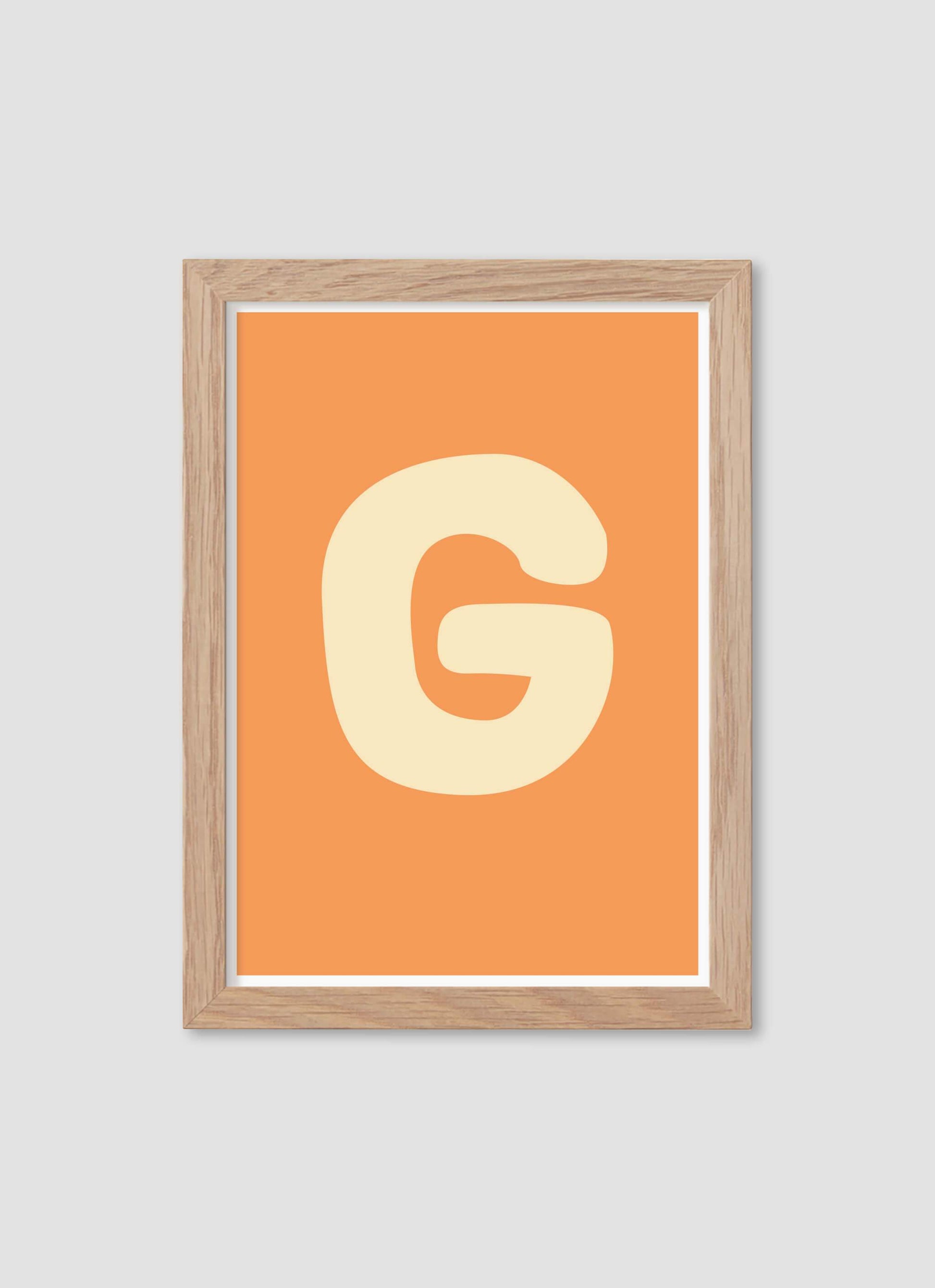 Bokstaven G - Mini print A5 - Kunskapstavlan