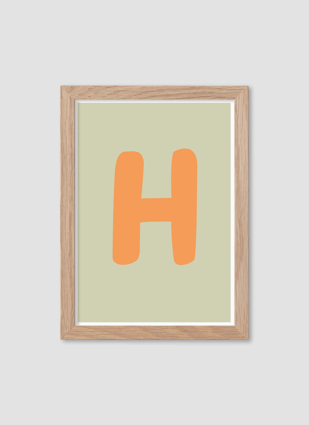 Bokstaven H - Mini print A5 - Kunskapstavlan
