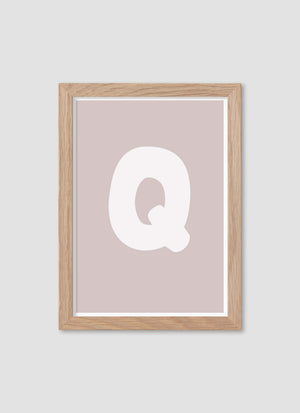 Bokstaven Q - Mini print A5 - Kunskapstavlan