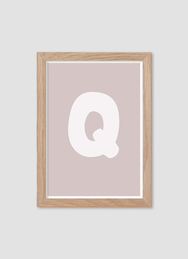 Bokstaven Q - Mini print A5 - Kunskapstavlan