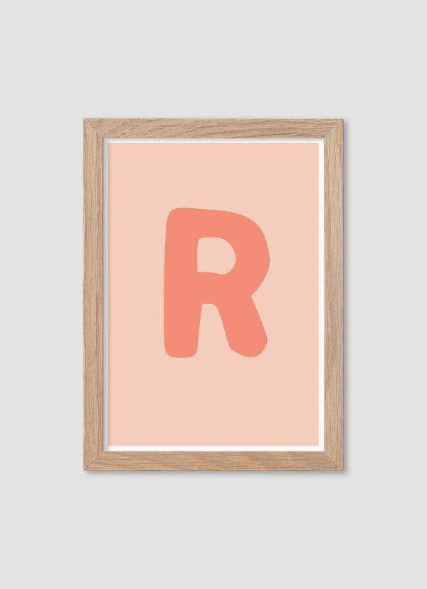 Bokstaven R - Mini print A5 - Kunskapstavlan