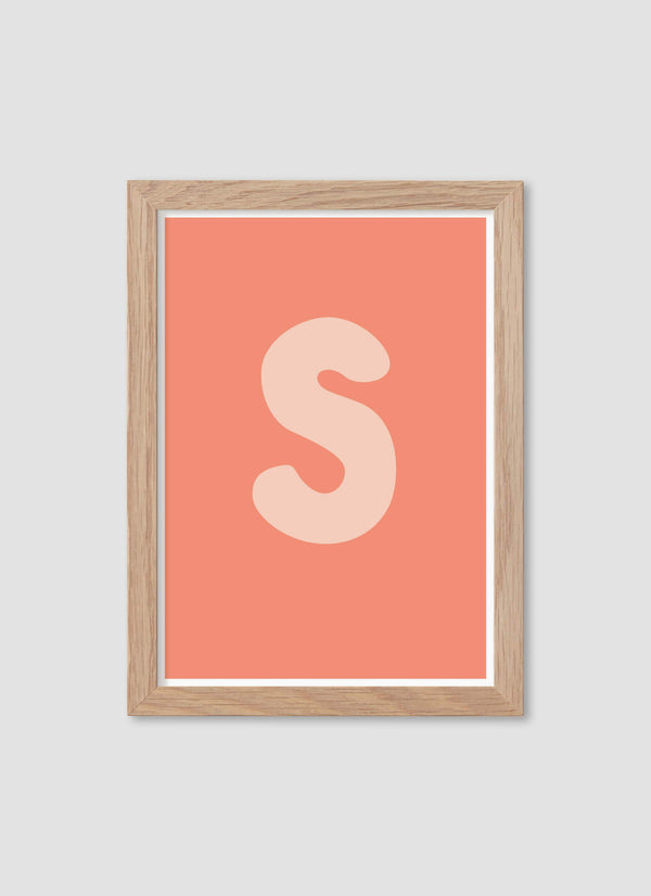Bokstaven S - Mini print A5 - Kunskapstavlan