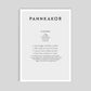 Pannkakor - Mini print A5 - Kunskapstavlan