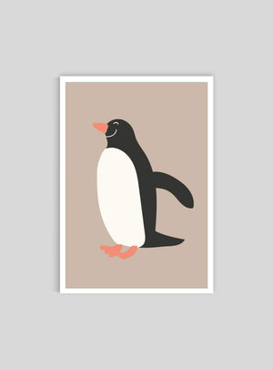 Pingvin - Mini print A5 - Kunskapstavlan