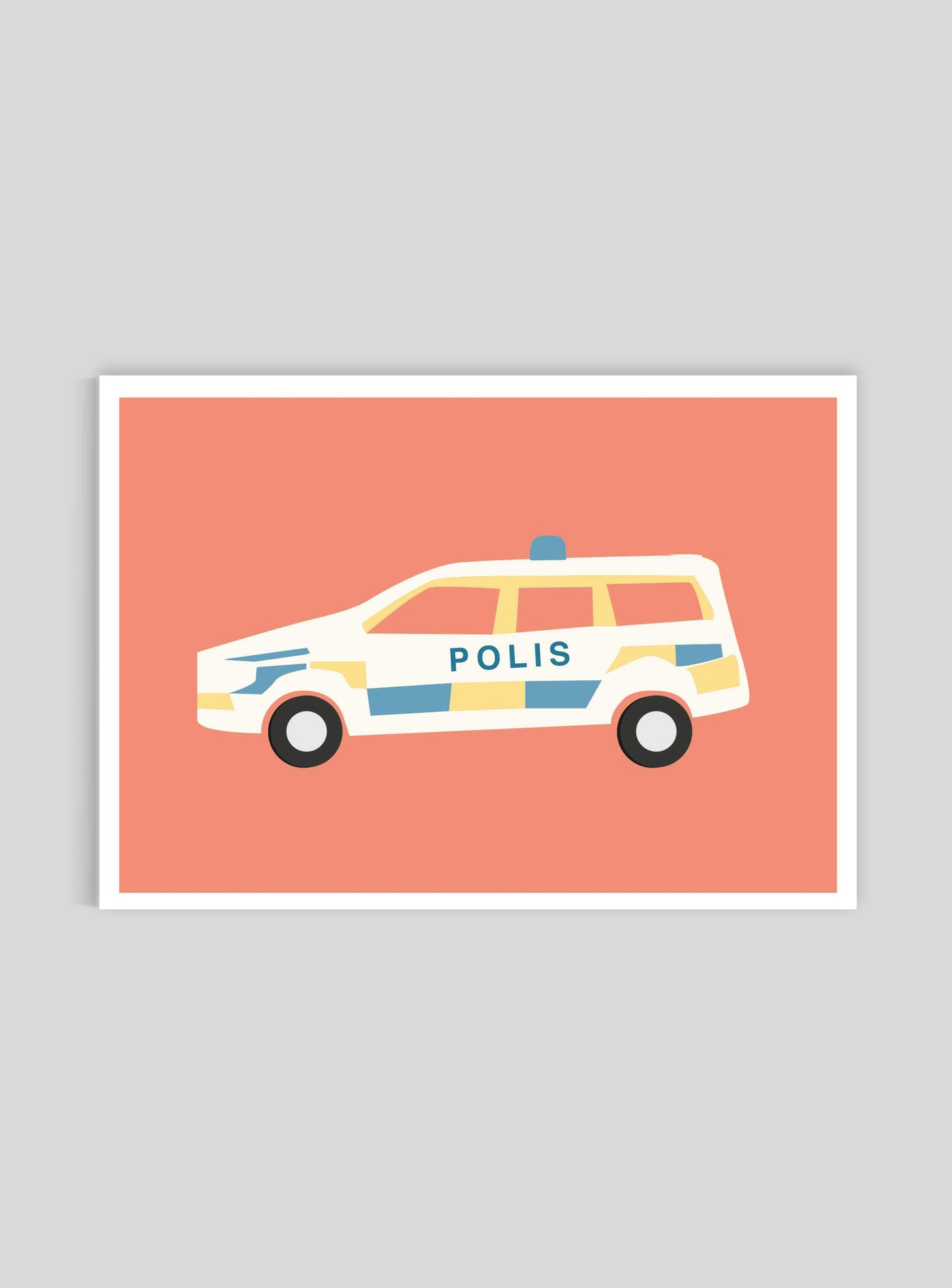 Polisbil - Mini print A5 - Kunskapstavlan