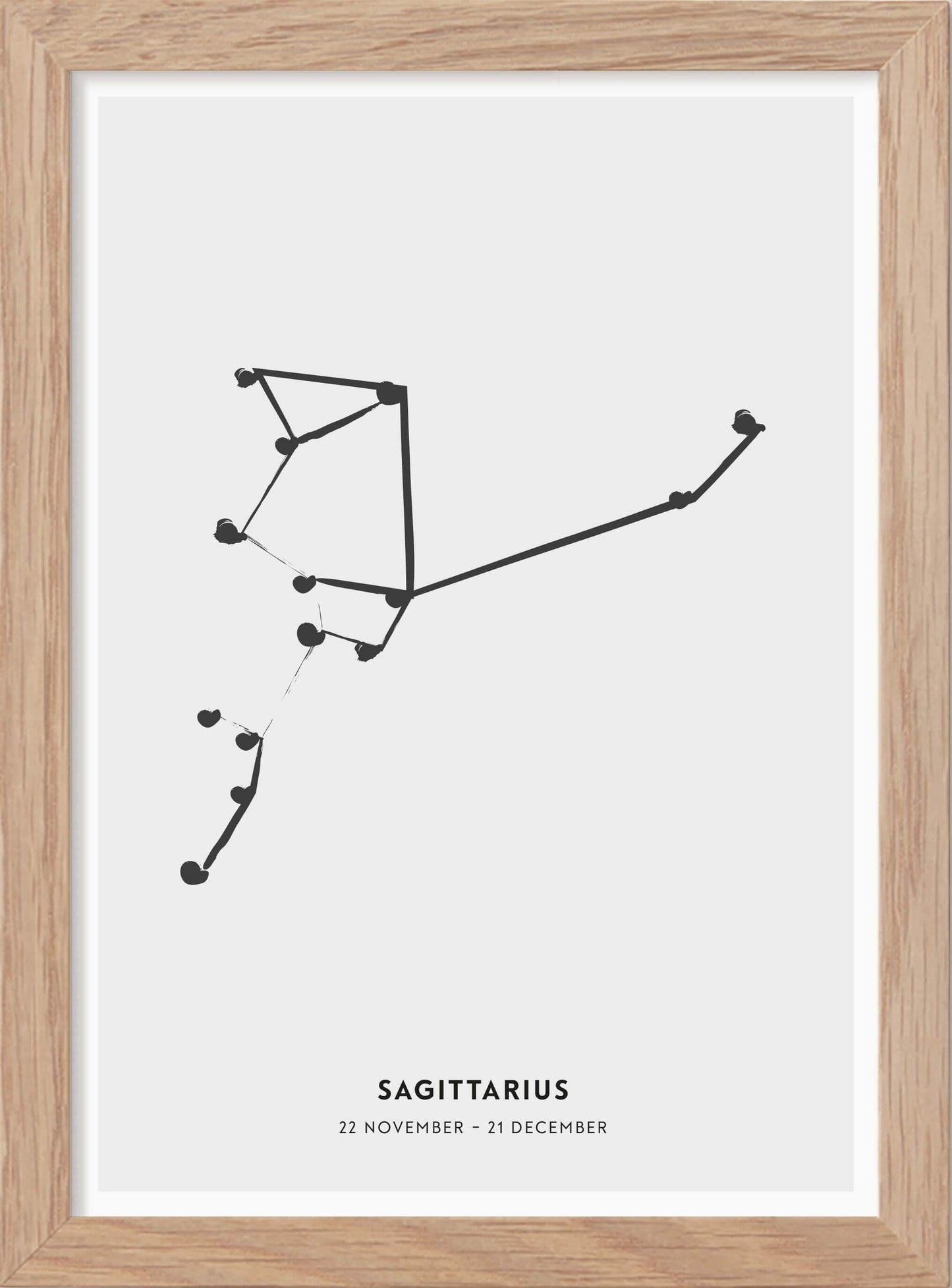 Zodiac sign Sagittarius - Skytten - Mini print A5 - Kunskapstavlan