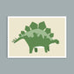 Dinosaurie Stegosaurus - Mini print A5 - Kunskapstavlan