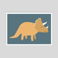 Dinosaur Triceratops New - Mini Print
